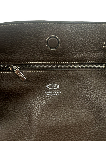 Tod's Buz Brown Medium Bucket Bag