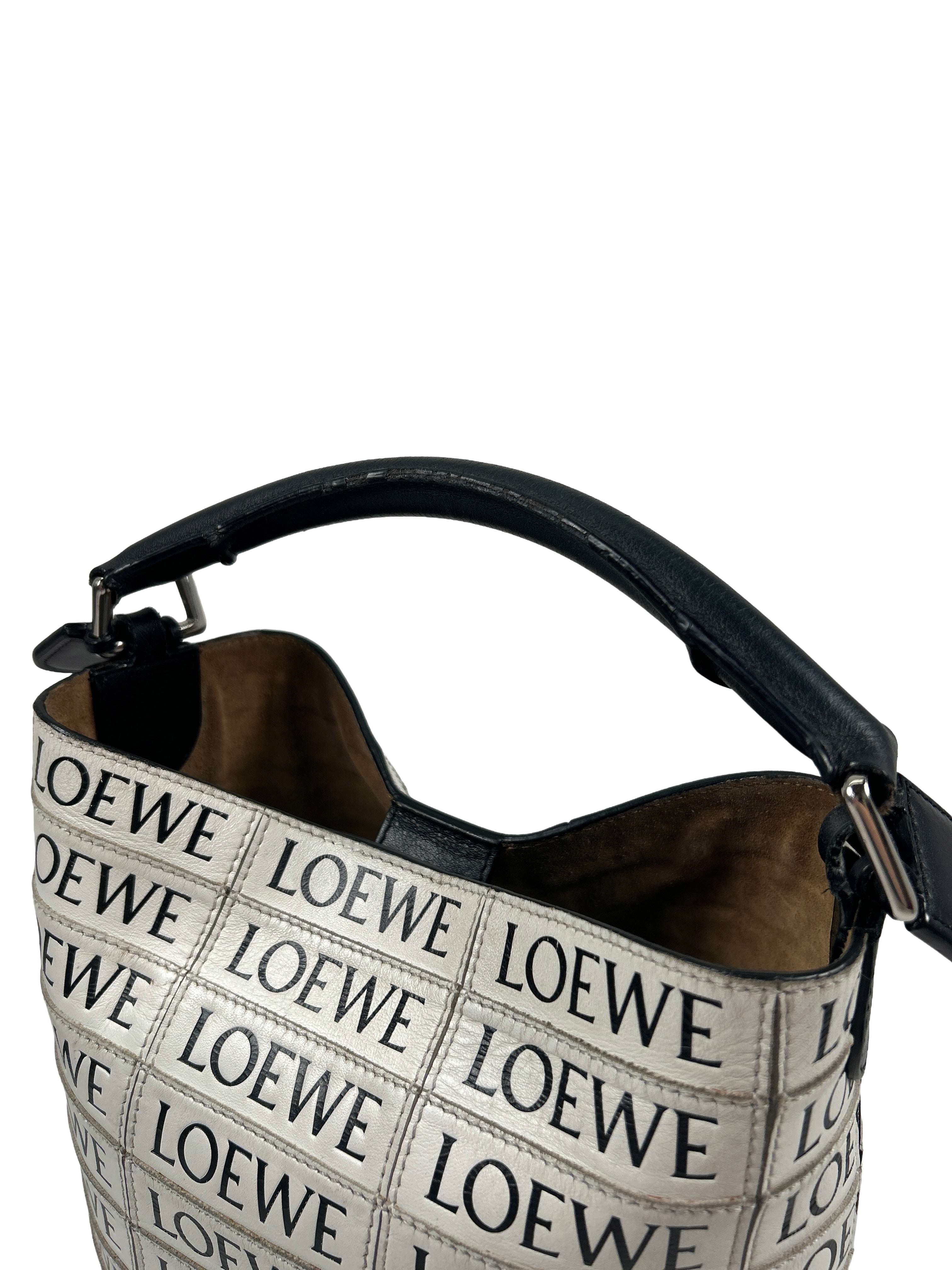 Loewe Logo Print T Bucket Bag