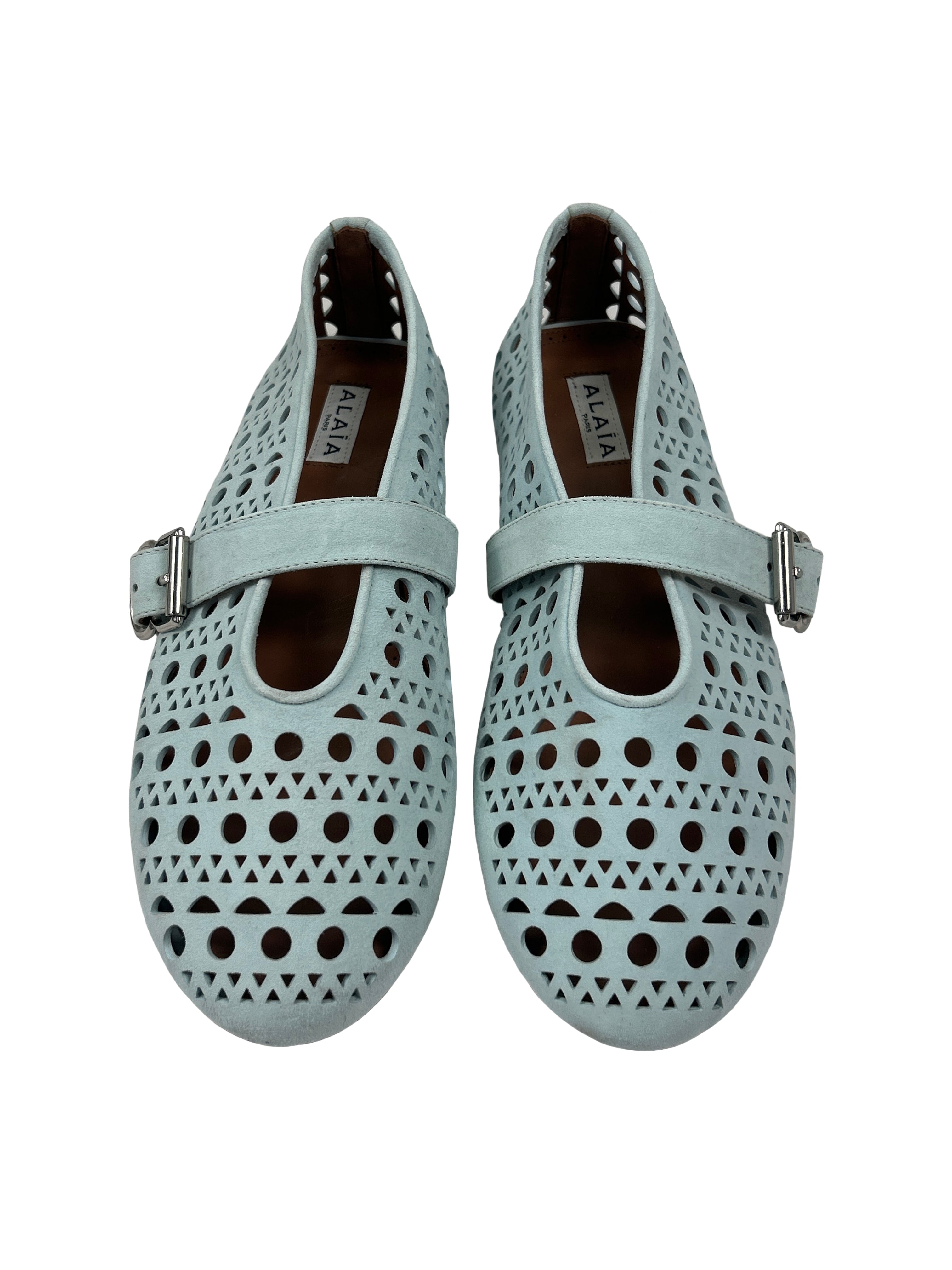 Alaia Size 39 Vienne Suede Ballet Flats