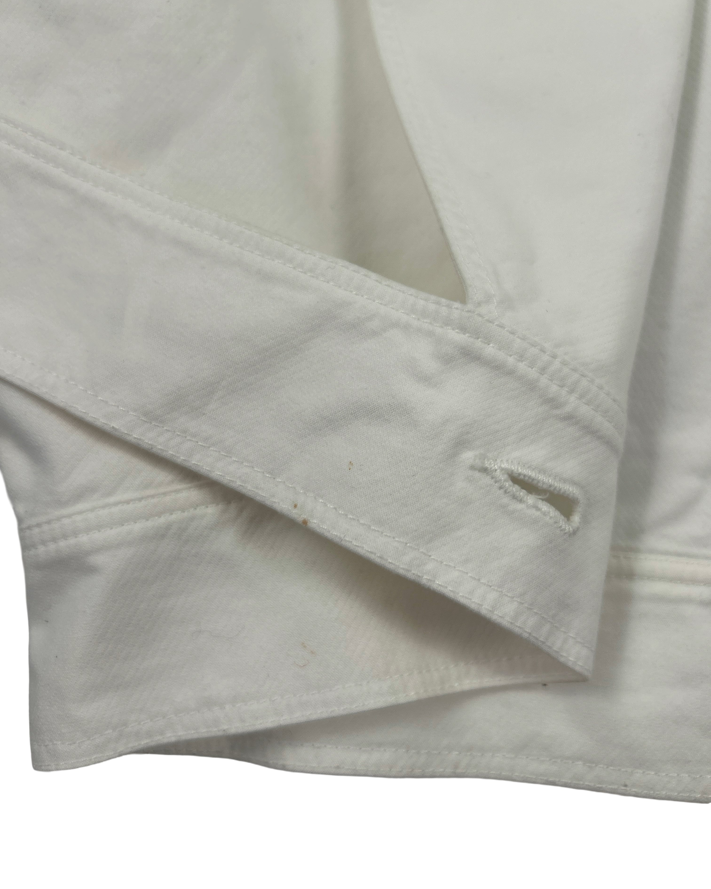 Alaia Size 42 Cropped Cutout Shirt