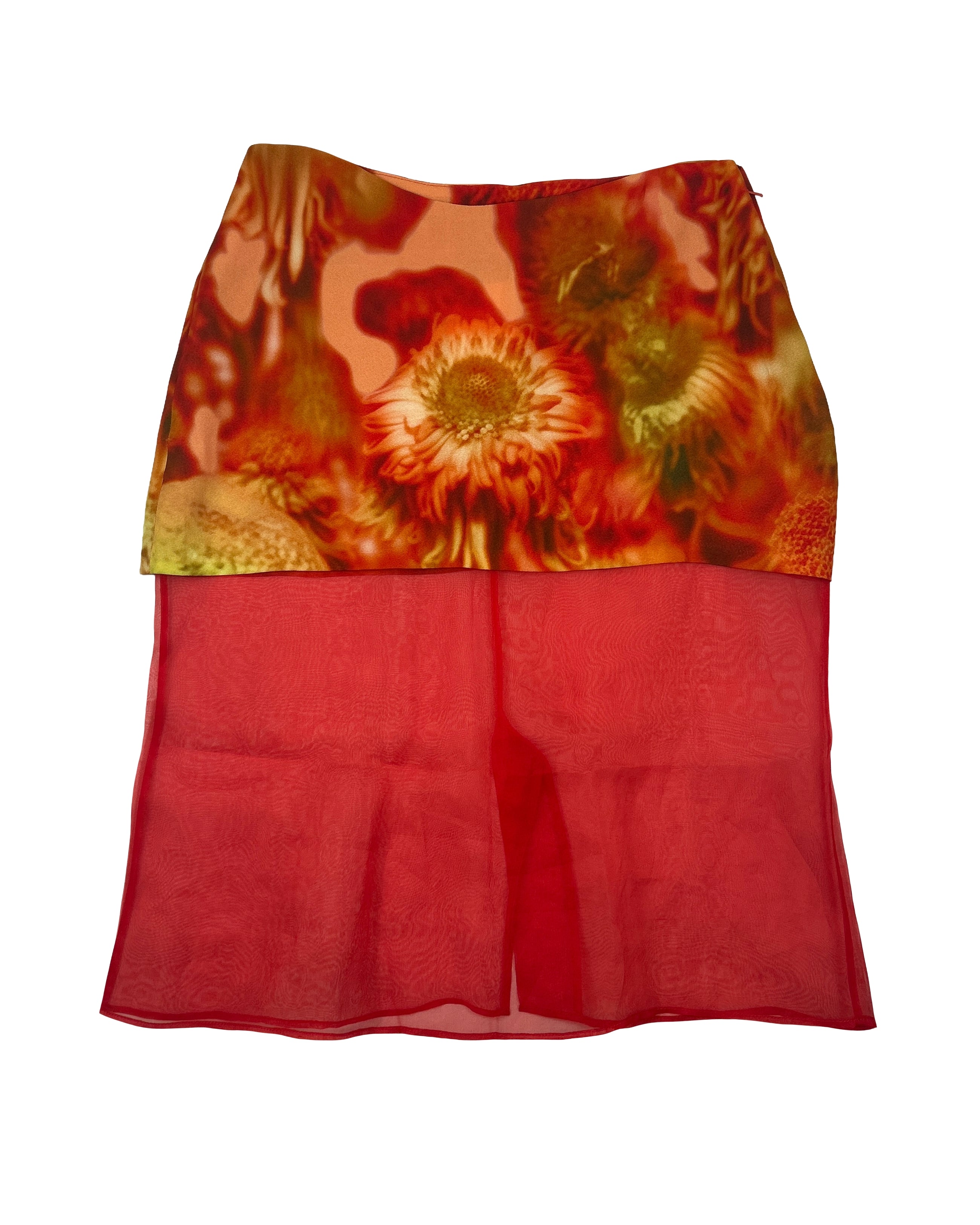 Collina Strada Size S Wave Midi Skirt in Mums