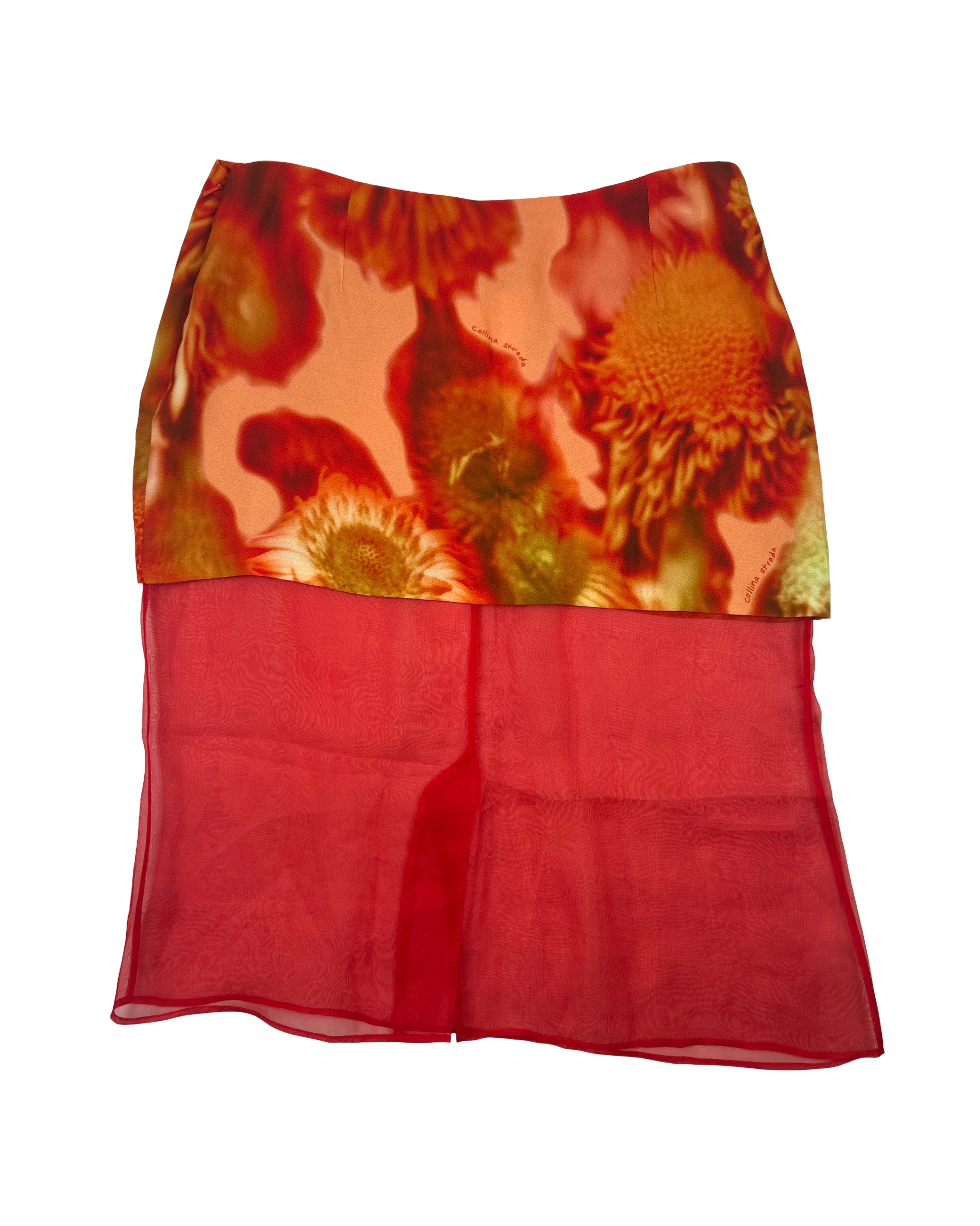 Collina Strada Size S Wave Midi Skirt in Mums