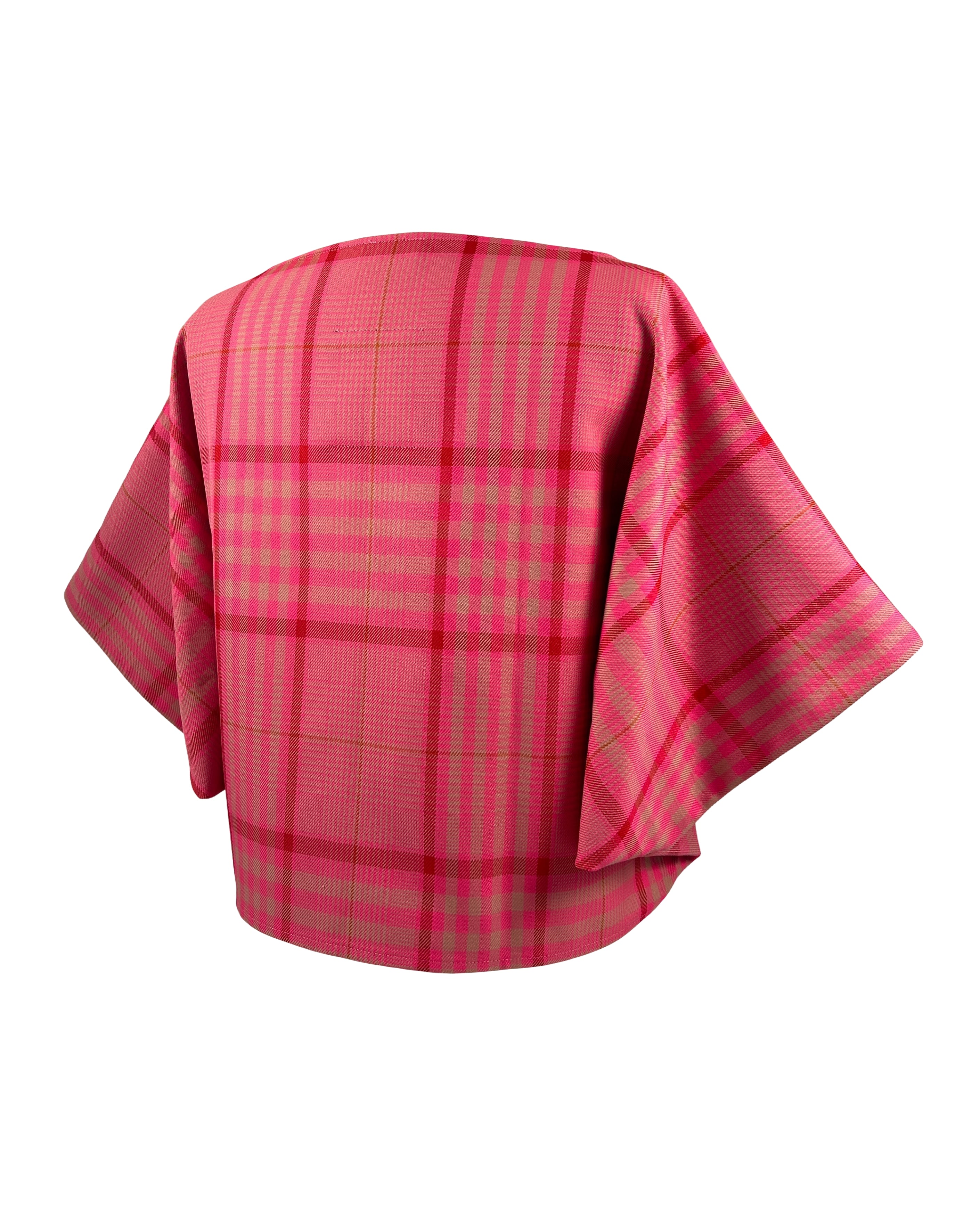 Rachel Comey Plaid Batwing Sleeve Top