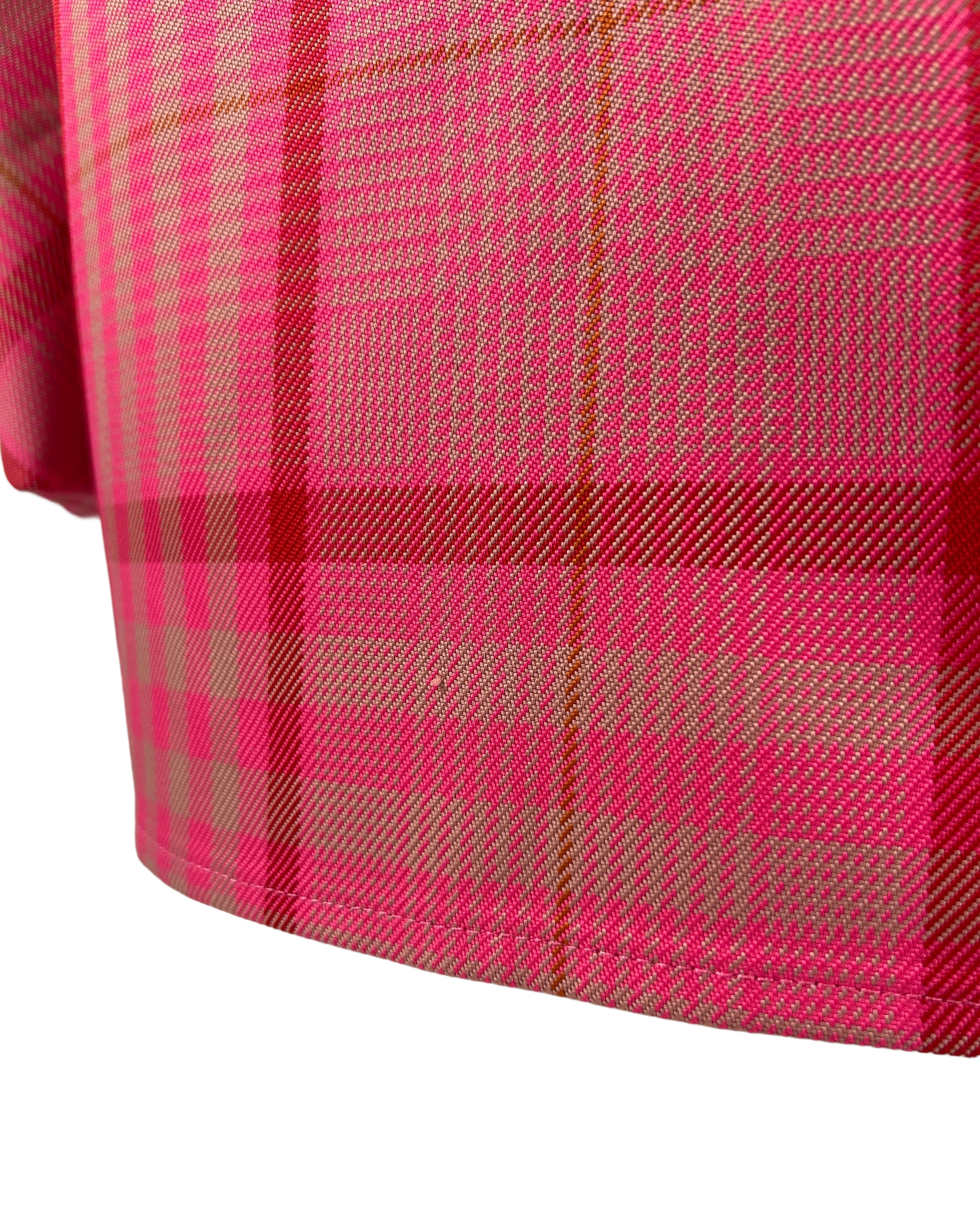 Rachel Comey Plaid Batwing Sleeve Top
