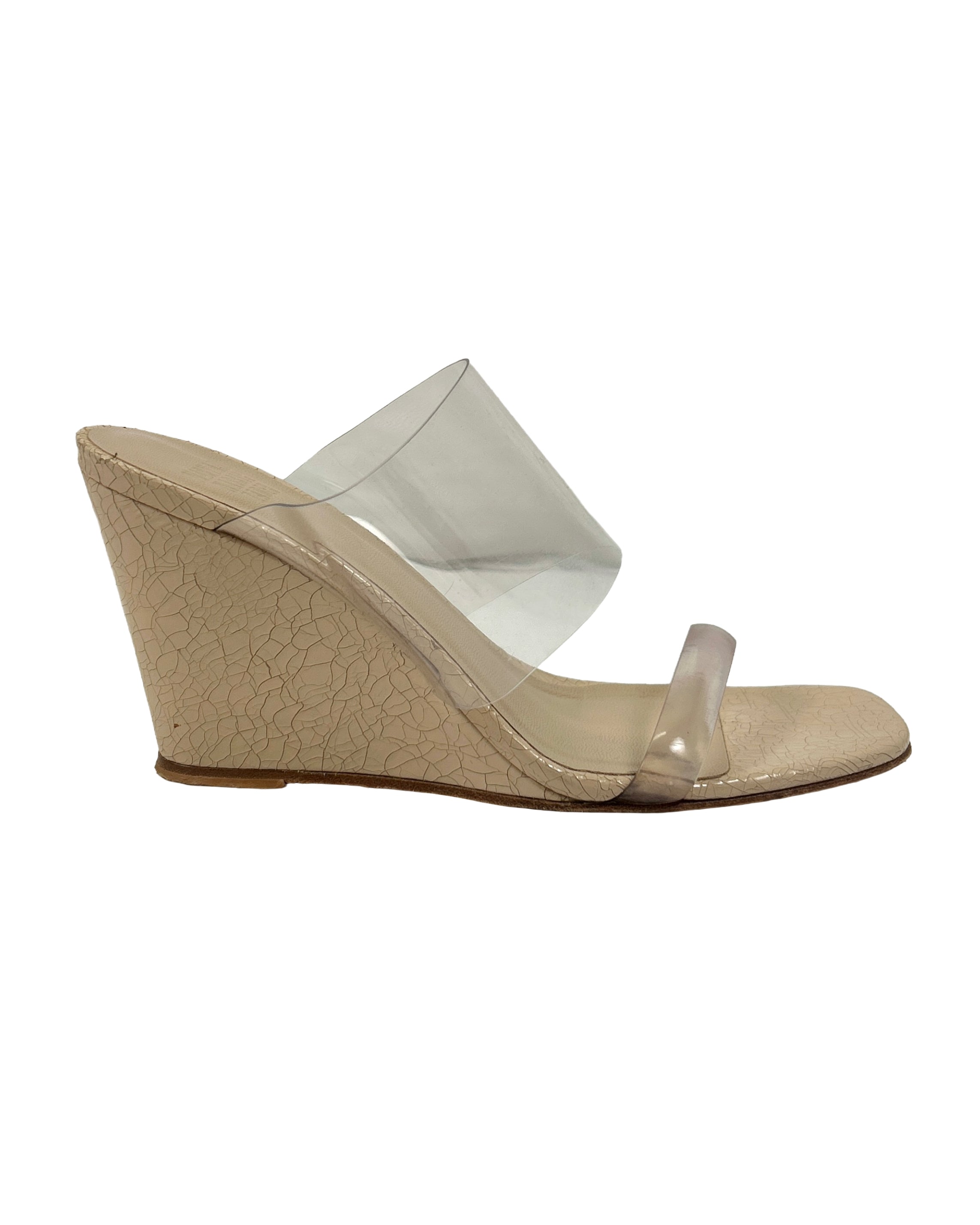 Maryam Nassir Zadeh Size 37 Olympia PVC Wedge Sandals
